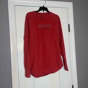 Hollister Vibrant Red Crewneck Top